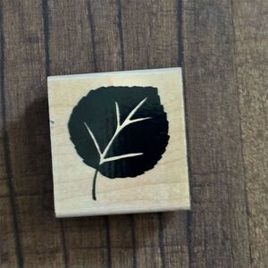 Bold Leaf Rubber Stamp by JRL Design